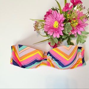 Victoria’s Secret Multi-Color Zig Zag Stripes Swim Bandeau
